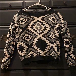 Tribal print sweater